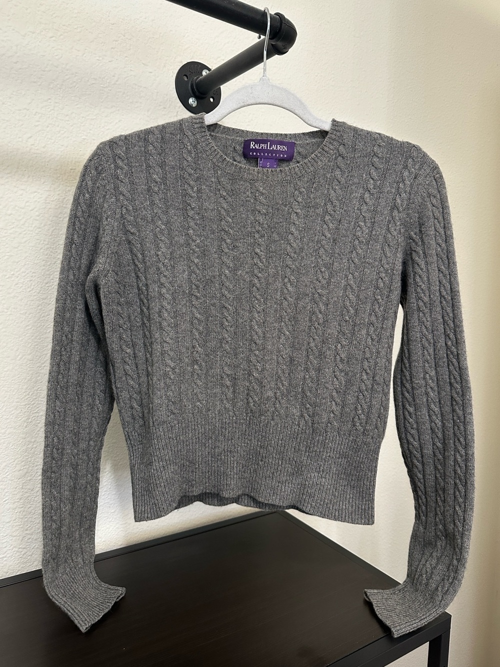 Ralph Lauren Collection Cable Knit Crewneck Sweater